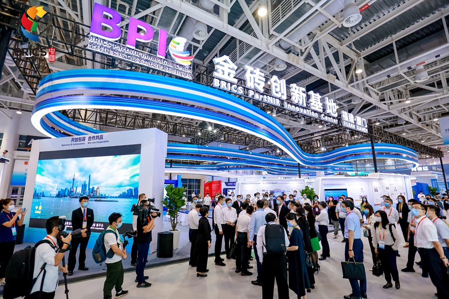 2022年9•8期间举办金砖国家新工业革命展。厦门市金砖办供图