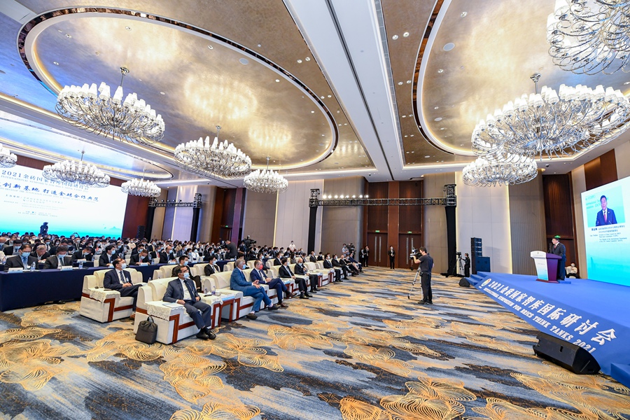 2021金砖国家智库国际研讨会现场。厦门市金砖办供图