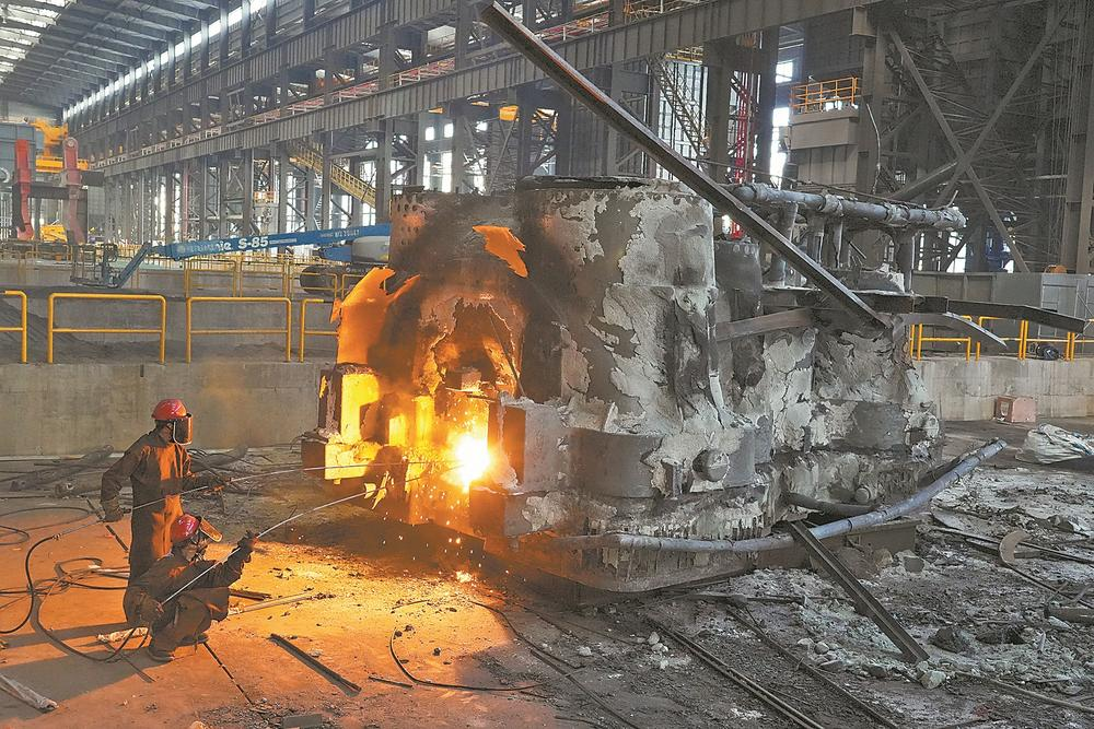 大型高端铸钢零件项目试生产